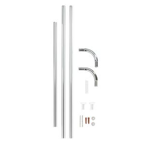 Imagine Bara pentru perdea de dus, Wenko, Universal Chrome, Ø 2 cm, aluminiu, gri