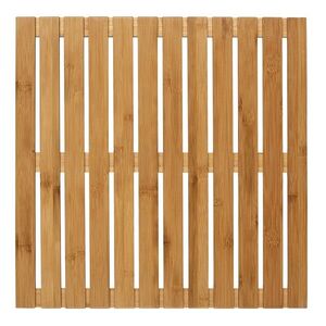 Imagine Covor pentru baie, Wenko, Duckboard Indoor & Outdoor, 50 x 50 x 2.5 cm, bambus, natur