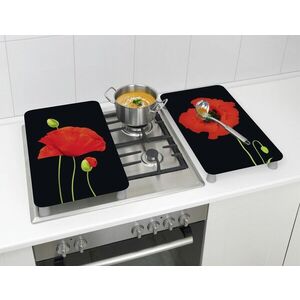Imagine Set 2 protecții universale pentru aragaz, Wenko Poppy