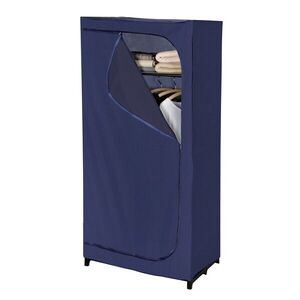 Imagine Organizator textil pentru imbracaminte, Wenko, Business, 75 x 50 x 160 cm, poliester, albastru