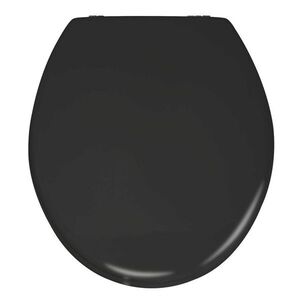 Imagine Capac de toaleta, Wenko, Prima Black Matt, 37 x 41 cm, mdf/inox, negru