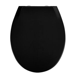 Imagine Capac de toaleta cu sistem de coborare easy-close, Wenko, Kos, 37 x 44 cm, termoplastic, negru
