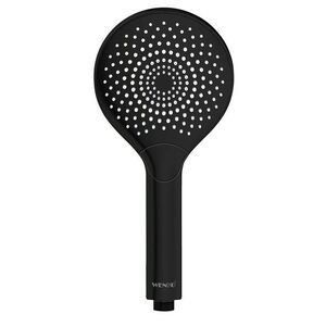 Imagine Para de dus, Wenko, Water Saving, 12 x 12 cm, plastic, negru