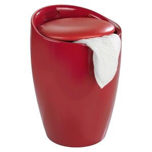 Imagine Taburet, Wenko, Candy Red, cos de rufe inclus, 55 L, plastic/poliester, rosu