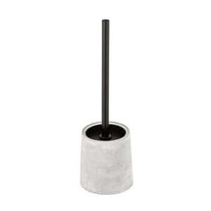 Imagine Perie pentru toaleta, Wenko, Villena, 11.5 x 11.5 x 38 cm, ciment/inox, gri/negru