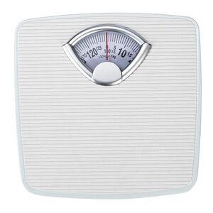 Imagine Cantar mecanic pentru persoane, Wenko, Bathroom Scale, 27 x 26.5 x 4.5 cm, metal/plastic, alb