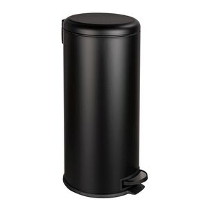 Imagine Cos de gunoi, Wenko, Leman Easy Close, 30.5 x 37.5 x 64 cm, 30 L, inox/polipropilena, negru