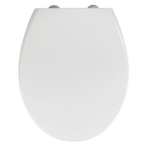 Imagine Capac de toaleta, Wenko, Delos, 37.5 x 44.5 cm, duroplast/inox, alb