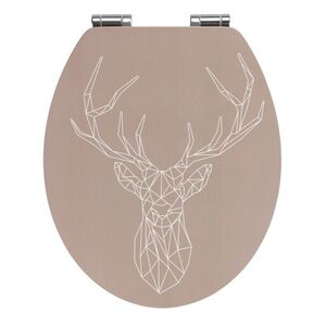 Imagine Capac de toaleta, Wenko, Premium Stag, 37.5 x 44 cm, mdf, multicolor