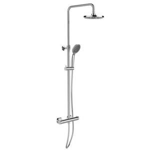 Imagine Coloana dus, Wenko, Young Eco, 120 cm, inox, gri