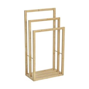 Imagine Suport pentru prosoape, Wenko, Freestanding Bambusa, 42 x 23 x 82 cm, bambus, natur
