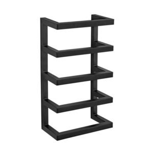 Imagine Suport pentru prosoape, Wenko, Fondiro, 24 x 12 x 42 cm, inox, negru