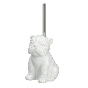 Imagine Perie pentru toaleta cu suport Bulldog, Wenko, 12x15.5x19.5 cm, ceramica, alb