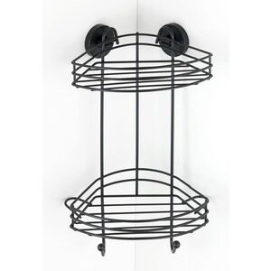 Imagine Polita pentru baie Rack, Wenko, 23x21x43 cm, metal/otel, negru