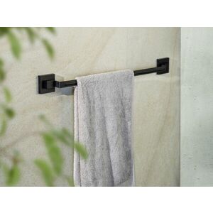 Imagine Suport pentru prosoape Quadro Black, Wenko, 60.5x5x6 cm, inox/ABS, negru