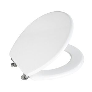 Imagine Capac de toaleta Prima, Wenko, 37x41 cm, MDF/inox, alb