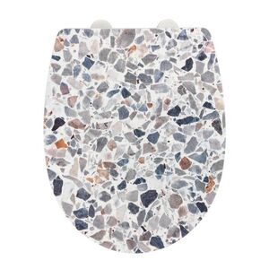 Imagine Capac de toaleta Terrazzo, Wenko, 36.5x45 cm, termoplastic/inox, multicolor