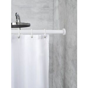 Imagine Bara pentru perdea de dus Luz, Wenko, 2.8x110-185 cm, aluminiu/plastic, alb
