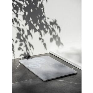 Imagine Covoras de baie Astera, Wenko, 39x60x1 cm, diatomit natural, gri
