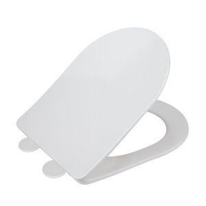 Imagine Capac de toaleta Galati, Wenko, 36x46 cm, duroplast/inox, alb