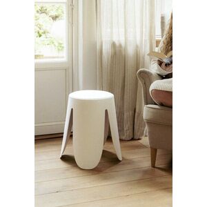 Imagine Scaunel pentru baie Comiso, Wenko, 44.5x46 cm, plastic/poliuretan, alb