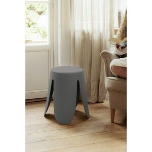 Imagine Scaunel pentru baie Comiso, Wenko, 44.5x46 cm, plastic/poliuretan, antracit