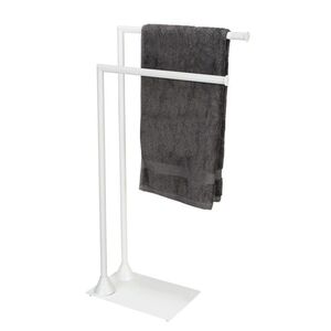 Imagine Suport pentru prosoape Hella, Wenko, 41x20x79 cm, metal, alb