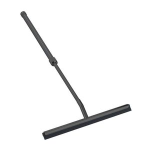 Imagine Racleta pentru baie cu maner telescopic Telescopic, Wenko, 26x3x37-59 cm, inox/cauciuc, negru