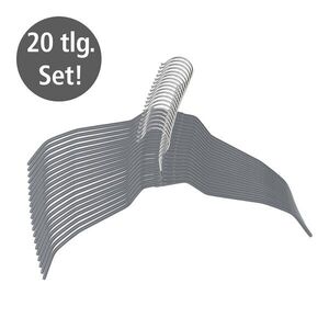 Imagine Set 20 umerase Alessia, Wenko, 41x0.5x21.5 cm, metal/PVC, argintiu/gri