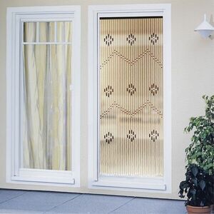 Imagine Perdea decorativa pentru usa Beads, Maximex, 90x200 cm, lemn/bambus, multicolor