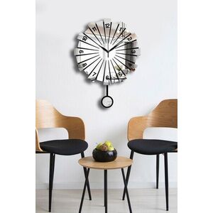 Imagine Ceas de perete decorativ, Vlnt111Gu, Diametru: 39 cm, Argintiu