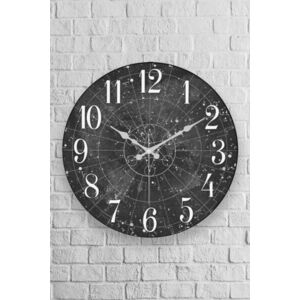 Imagine Ceas de perete decorativ, Myk1383, Diametru: 36 cm, Multicolor