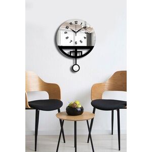 Imagine Ceas de perete decorativ, Vlnt108Gu, Diametru: 39 cm, Negru