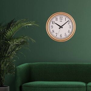 Imagine Ceas de perete decorativ, Beta, Dimensiune: 38 x 38 cm, Auriu