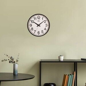 Imagine Ceas de perete decorativ, Simplex, Dimensiune: 38 x 38 cm, Negru