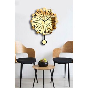 Imagine Ceas de perete decorativ, Vlnt111Al, Diametru: 39 cm, Auriu