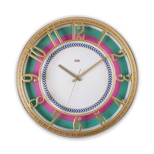 Imagine Ceas de perete decorativ, Hisar Classy, Dimensiune: 40 x 40 cm, Multicolor