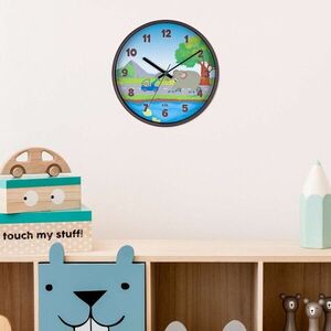 Imagine Ceas de perete decorativ, Elephant, Dimensiune: 30, 5 x 30, 5 cm, Maro