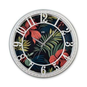 Imagine Ceas de perete decorativ, Hisar Egzotic Design, Dimensiune: 40 x 40 cm, Negru