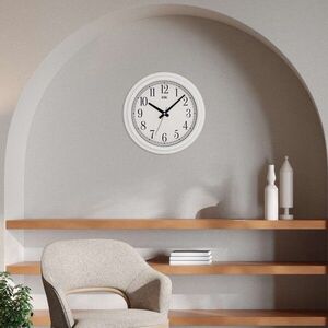 Imagine Ceas de perete decorativ, Beta, Dimensiune: 38 x 38 cm, Alb