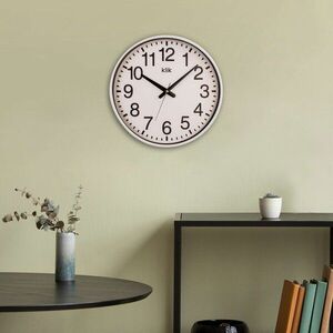 Imagine Ceas de perete decorativ, Simplex, Dimensiune: 38 x 38 cm, Alb