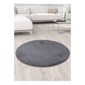 Imagine Covor (150 cm), Oval Plush, Gri inchis