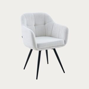 Imagine Scaun Comodo, Homla, 59x58x84 cm, metal/poliester, ecru