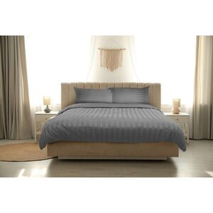 Imagine Lenjerie 2 persoane Nature, 100% Bambus, 4 piese, gri
