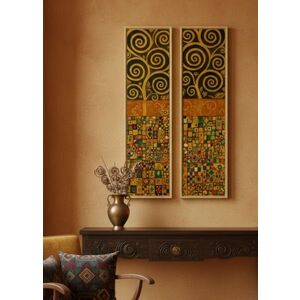 Imagine Set 2 tablouri decorative, Huhu745, Aluminiu, Multicolor