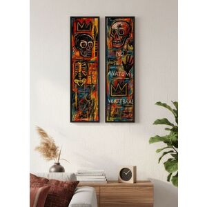 Imagine Set 2 tablouri decorative, Huhu744, Aluminiu, Multicolor