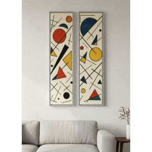 Imagine Set 2 tablouri decorative, Huhu750, Aluminiu, Multicolor