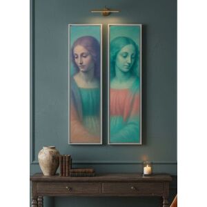 Imagine Set 2 tablouri decorative, Huhu749, Aluminiu, Multicolor