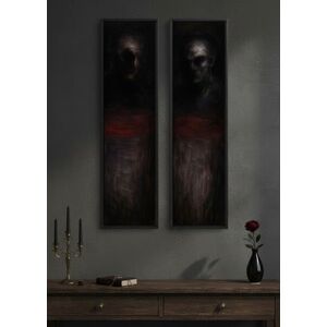 Imagine Set 2 tablouri decorative, Huhu746, Aluminiu, Multicolor