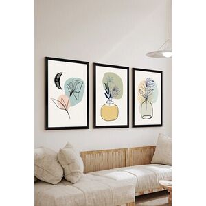 Imagine Set 3 tablouri decorative, Artsycllct18, Fără ramă, Multicolor